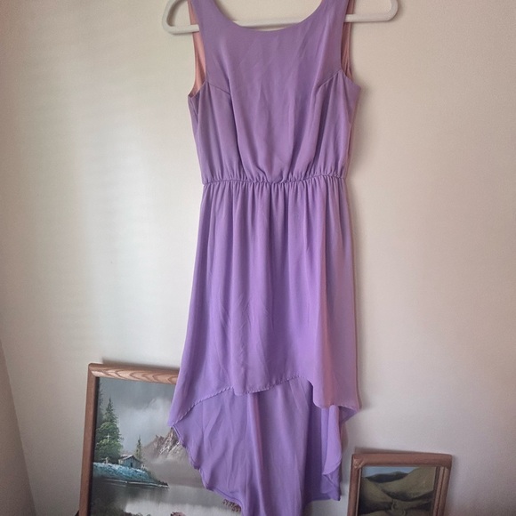 Everly High-Low Dress Lilac - Picture 5 of 5